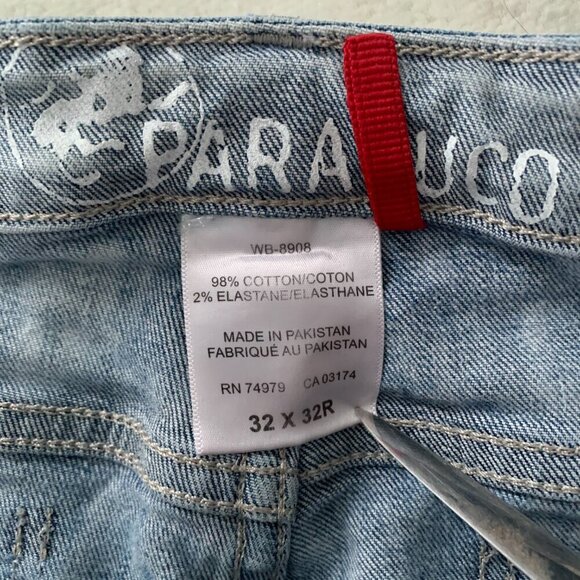 Parasuco Y2K Acid Wash Distressed Slim Straight Leg Jeans - Picture 6 of 15